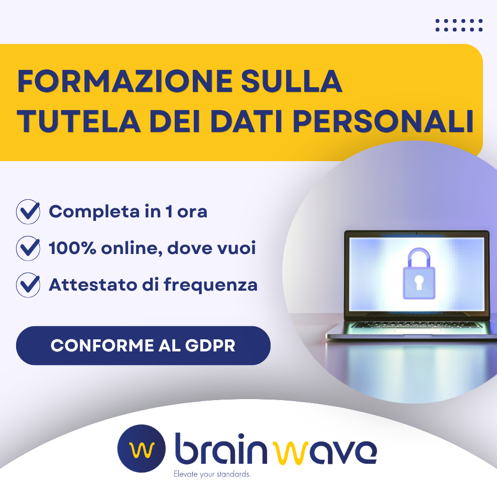 Corso di formazione Tutela dei Dati Personali