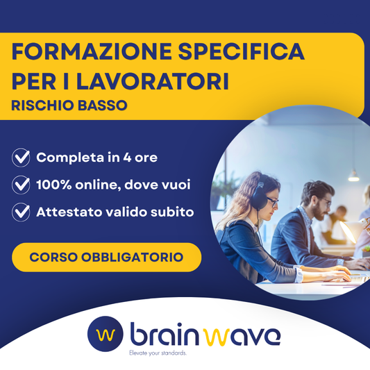 Corso di Formazione Specifica per Lavoratori | Rischio basso